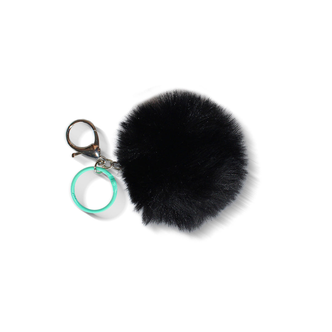 Key ring with pompom Colors