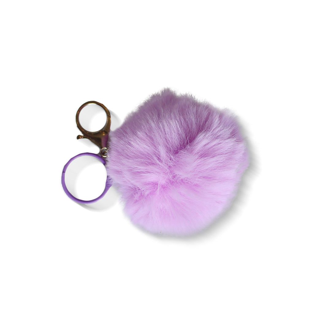 Key ring with pompom Colors