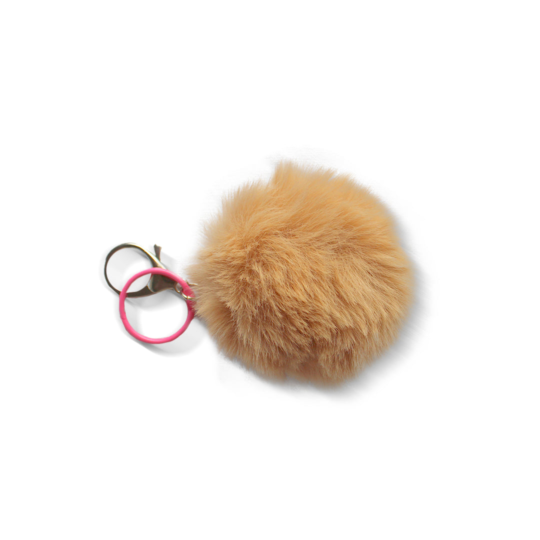 Key Ring with Pompom Colors